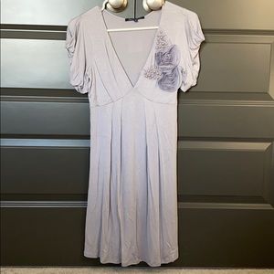 NWT bluheaven grey puff sleeve dress